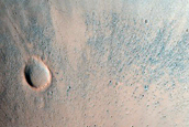 Impact Crater in Libya Montes