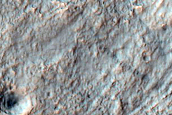 Fluvial Processes inside Crater