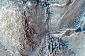 Irregular Cellular Structures on Crater Floor South of Corozal Crater