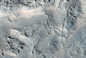 Ridges and Layers on Crater Floor near Nilosyrtis Mensae
