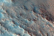 Scattered Dunes North of Jezero Crater