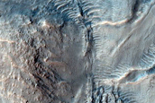 Irregular Cellular Structures on Crater Floor South of Corozal Crater