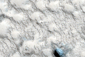 Possible Vent in Young Lava Flows in Elysium Region