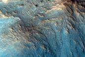 Rocky 8-Kilometer Impact Crater