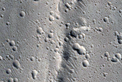 Kasei Valles Chaotic Terrain and Trough