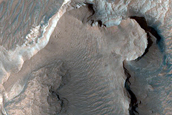 Layered Rocks of Ophir Mensa