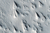 Potential Rootless Cones near Medusae Fossae Edge