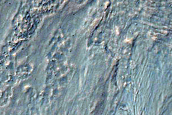 Gully with Small Alcove in Southern Mid-Latitude Crater