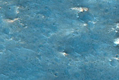 Valleys near Crater in Tyrrhena Terra