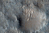 Landforms West of Miyamoto Crater