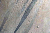 Crater Surrounded by Lava in Southern Elysium Planitia