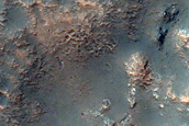 Light-Toned Layered Deposits South of Hadriacus Cavi