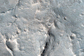 Remnant Mesas in Becquerel Crater