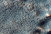 Landforms near Harmakhis Vallis