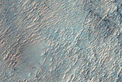 Hillslope with Pasted-On Terrain and Inverted Channels at Base