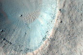Fresh Crater Smaller than 1-Kilometer in Diameter