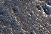Layers around Crater in Kasei Valles