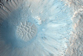 Well-Preserved Crater Less than 1-Km Diameter