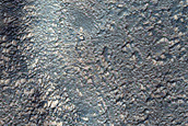 Narrower Channel Connecting Glaciers in Coalescing Craters