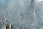 Exposed Layers in Fresh-Ejecta Crater