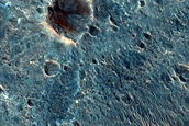 Diverse Geologic Units South of Eos Chasma