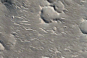 Arcuate Ridges and Pitted Cones near Hebrus Valles