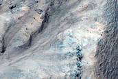 Gully Associated with Light-Toned Materials