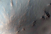 Hillslope Morphologies near Murray Crater