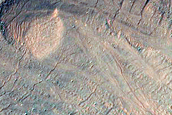 Monitor Steep Slopes of Asimov Crater