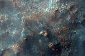 Channels near Huygens Crater