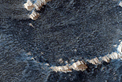 Volcanic Vent in Tharsis Region