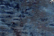 Channels near Huygens Crater