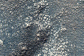 Narrower Channel Connecting Glaciers in Coalescing Craters