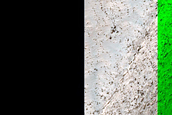 Margin of Eroding Smooth Deposit in Charitum Montes