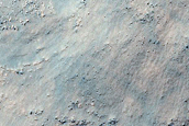 Central Peak of Mid-Latitude Crater