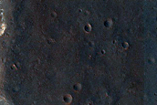 Light-Toned Material Southwest of Trouvelot Crater