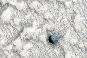 Possible Vent in Young Lava Flows in Elysium Region