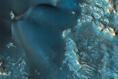 Monitor Dunes in Crater Northeast of Syrtis Major