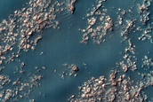 Dunes in Mid-Latitude Crater