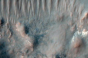 Central Peak of Crater in Icaria Planum
