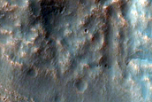 Gullies in Crater in Terra Sirenum
