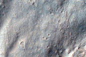 South-Facing Gullies in Steep Crater