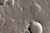 Pit Crater Chain on Lower Flanks of Elysium Mons