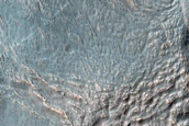 Sinuous Ridges Northeast of Argyre Planitia