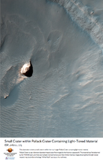 Small Crater within Pollack Crater Containing Light-Toned Material