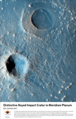 A Distinctive Rayed Impact Crater in Meridiani Planum