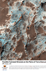 Possible Hydrated Minerals on the Plains of Terra Sirenum