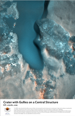 Crater with Gullies on a Central Structure