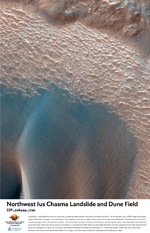 Northwest Ius Chasma Landslide and Dune Field