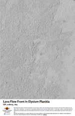 Lava Flow Front in Elysium Planitia